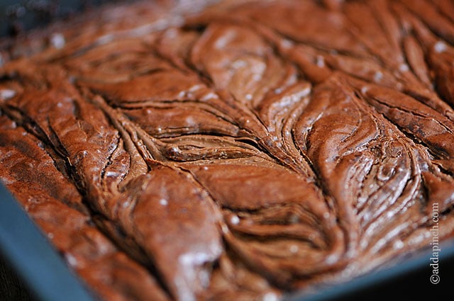 Brownies Nutella Swirl | ©addapinch.com