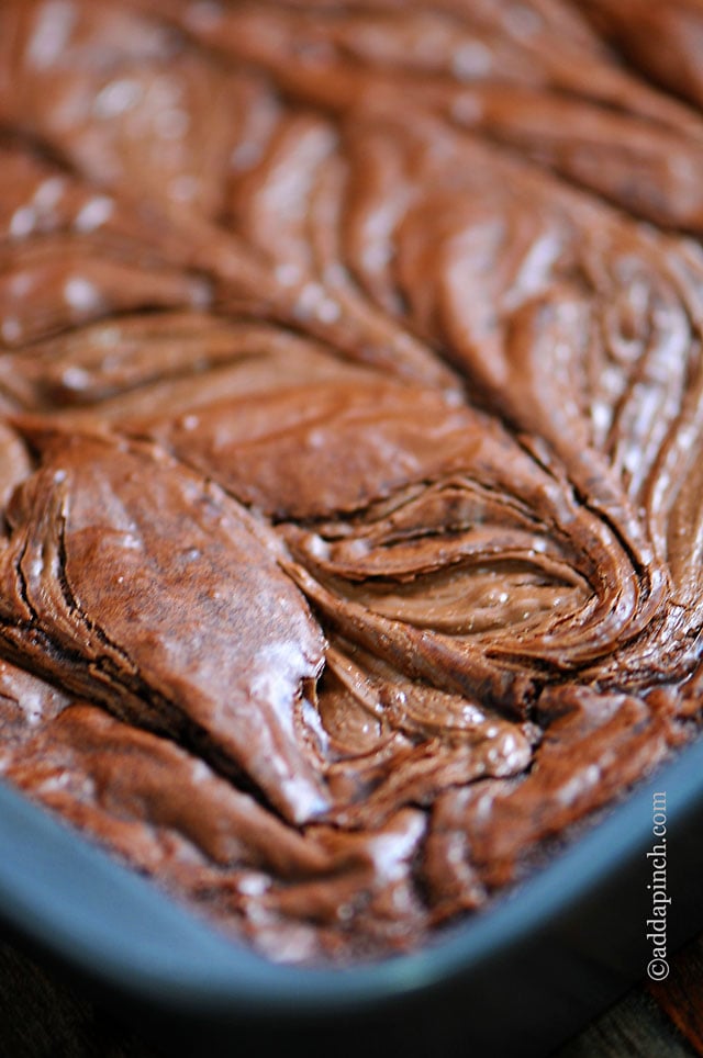 Brownies Nutella Swirl | ©addapinch.com