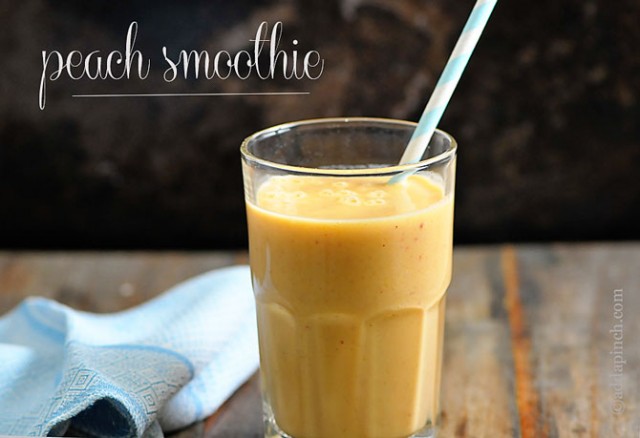 Peach Smoothie | ©addapinch.com