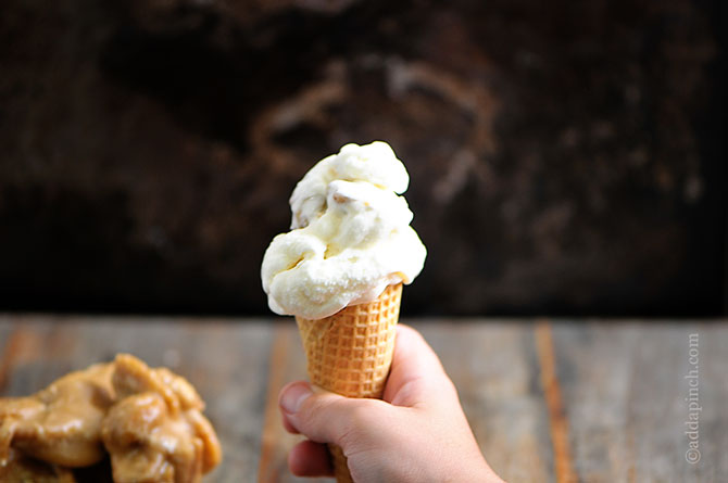 Praline Ice Cream | ©addapinch.com