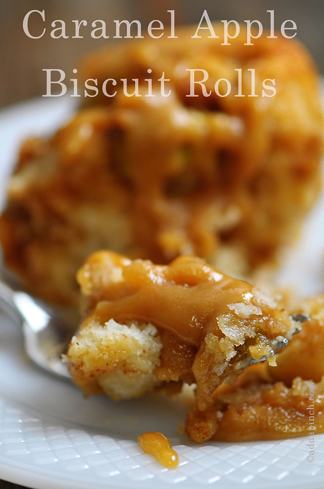 Caramel Apple Biscuit Rolls | ©addapinch.com