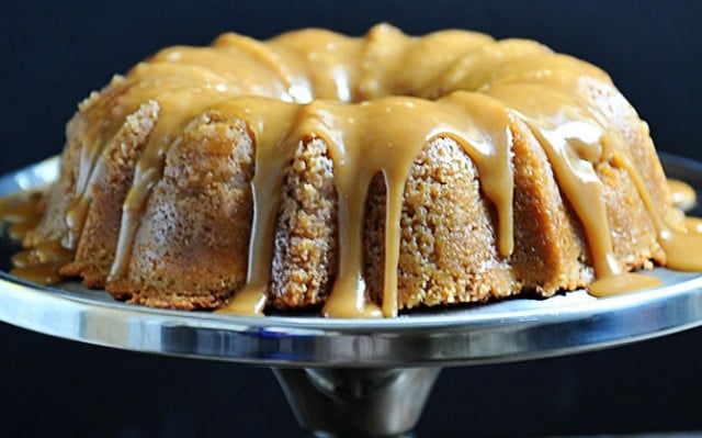 Brown Sugar Bundt Cake with Caramel Glaze - The Beach House Kitchen