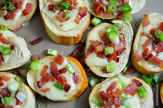 Cheesy Bacon Bread | ©addapinch.com