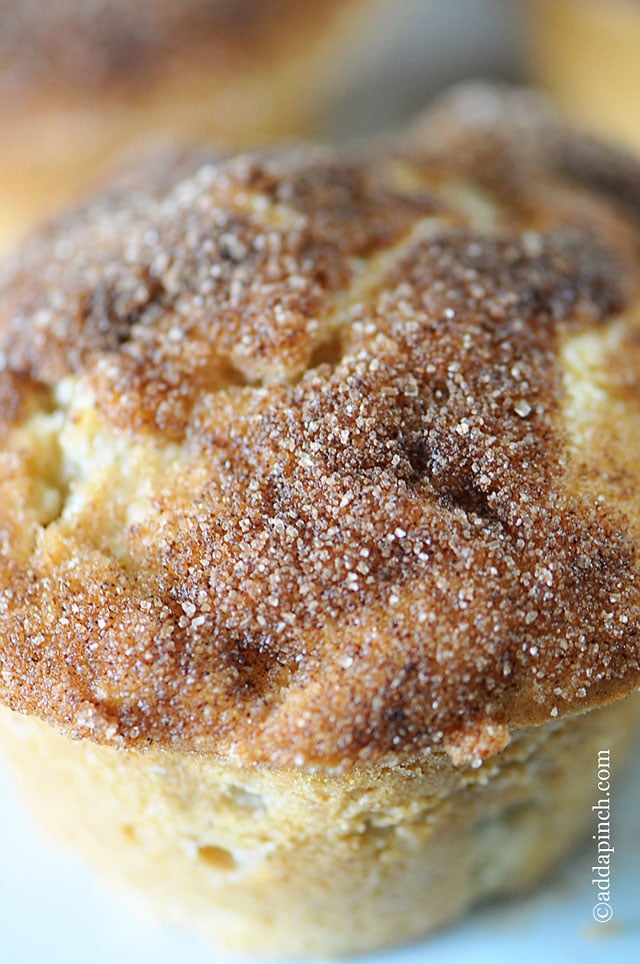 Cinnamon Apple Muffins Recipe | ©addapinch.com