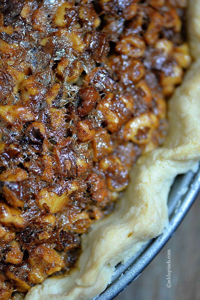 Toffee Pecan Pie | ©addapinch.com