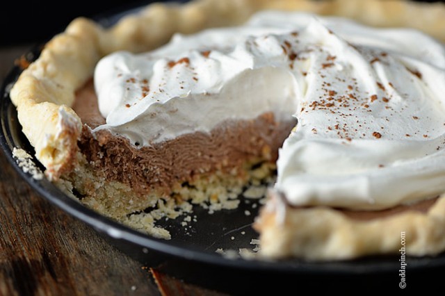 French Silk Pie | ©addapinch.com