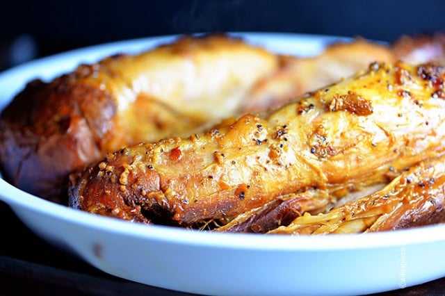 Honey Soy Pork Tenderloin Recipe | ©addapinch.com