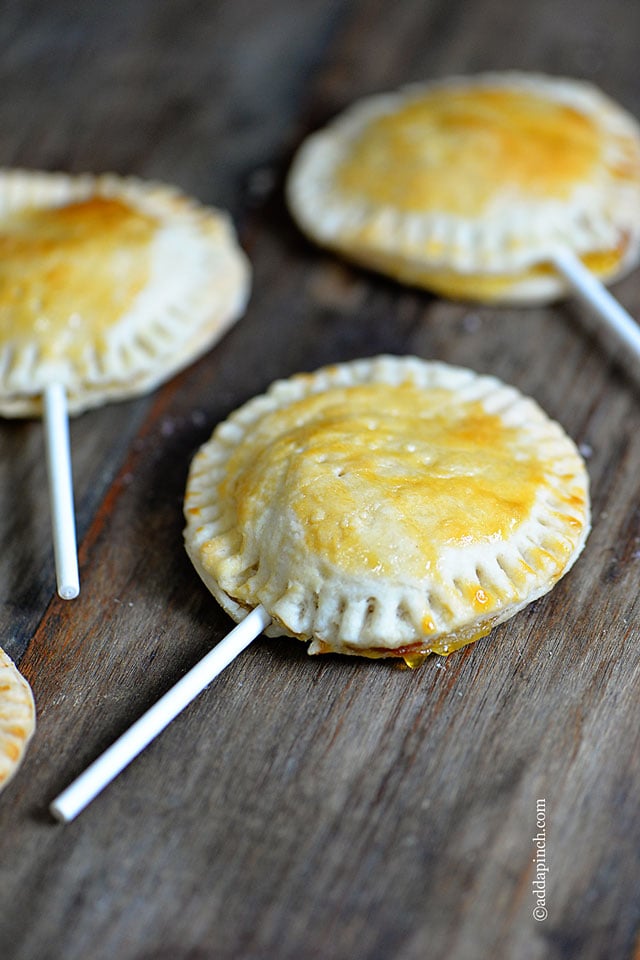 Peach Pie Pops | ©addapinch.com