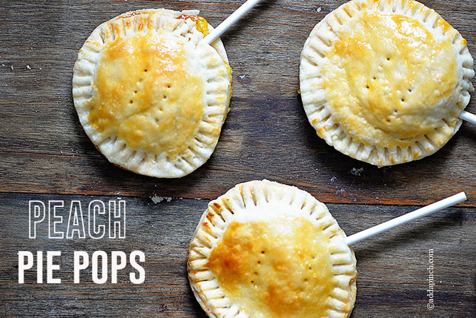 Peach Pie Pops | ©addapinch.com