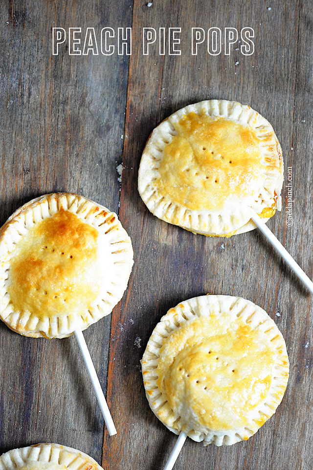 Peach Pie Pops | ©addapinch.com