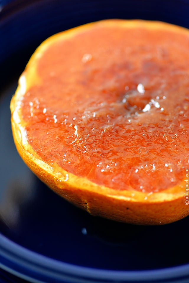 Broiled Grapefruit | ©addapinch.com