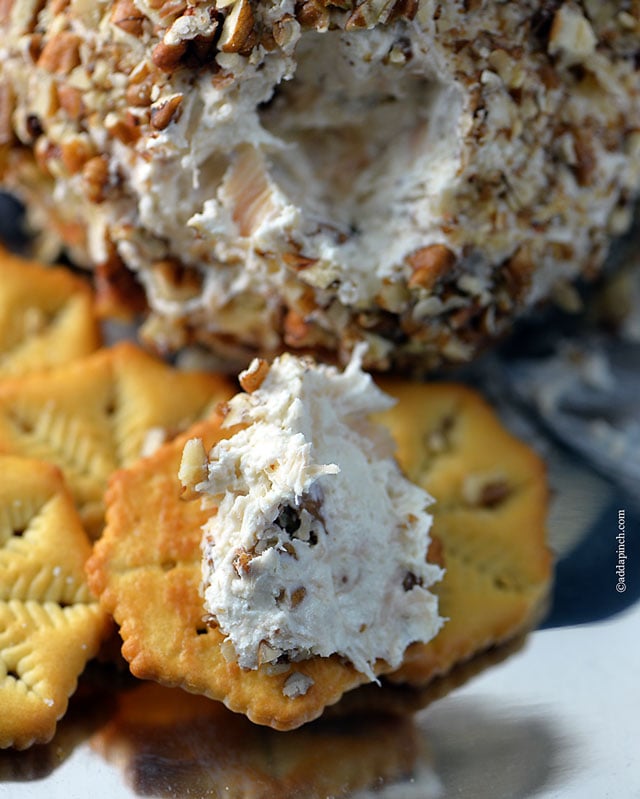 Chicken Cheese Ball | ©addapinch.com