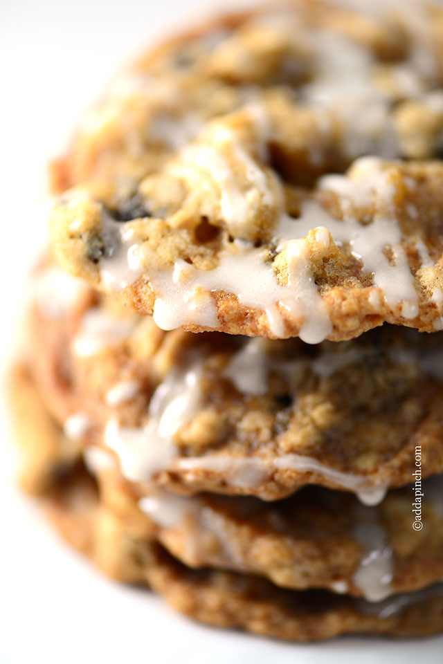 Iced Oatmeal Cookies | ©addapinch.com