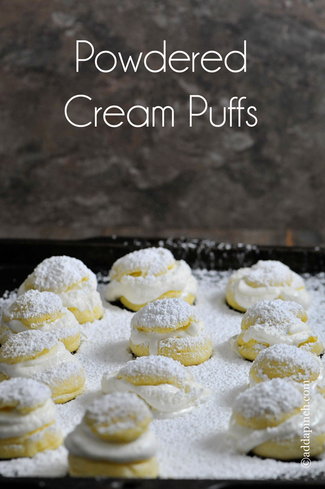 Cream Puffs Recipe | ©addapinch.com