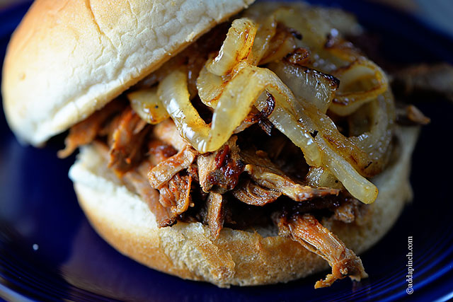 Chipotle Root Beer Pulled Pork Recipe | ©addapinch.com