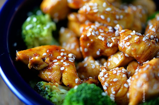 Orange Chicken Recipe | ©addapinch.com