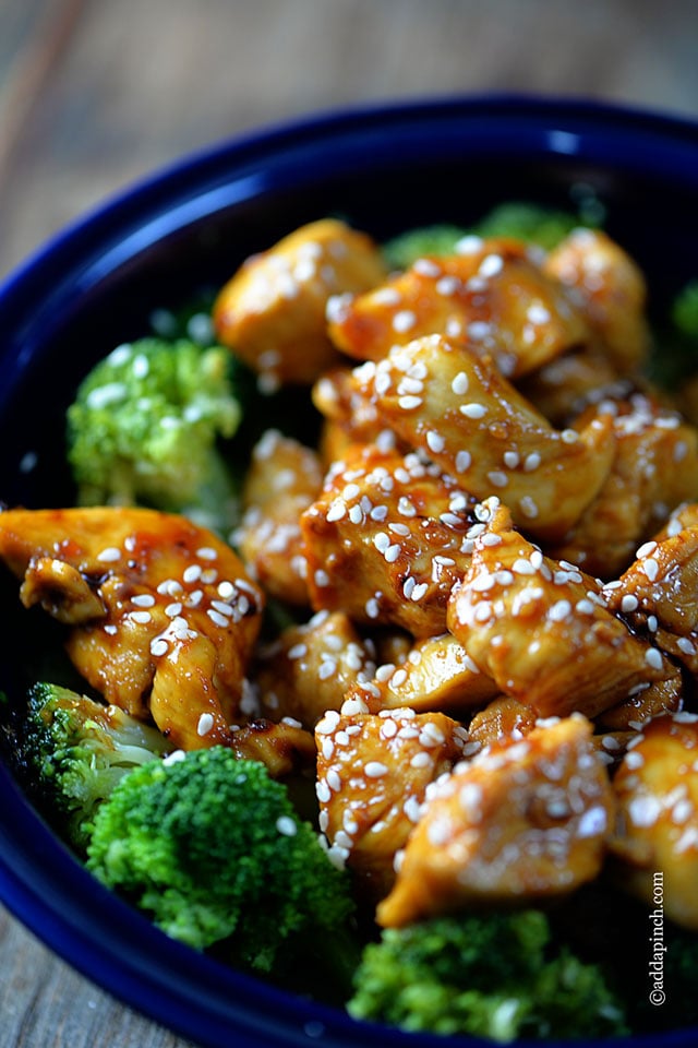 Orange Chicken Recipe | ©addapinch.com