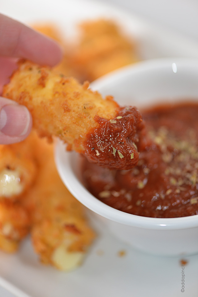 Fried Cheese Sticks Recipe | ©addapinch.com