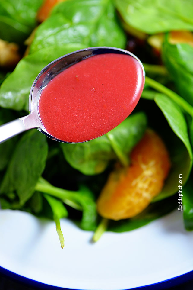 Raspberry Vinaigrette Recipe | ©addapinch.com