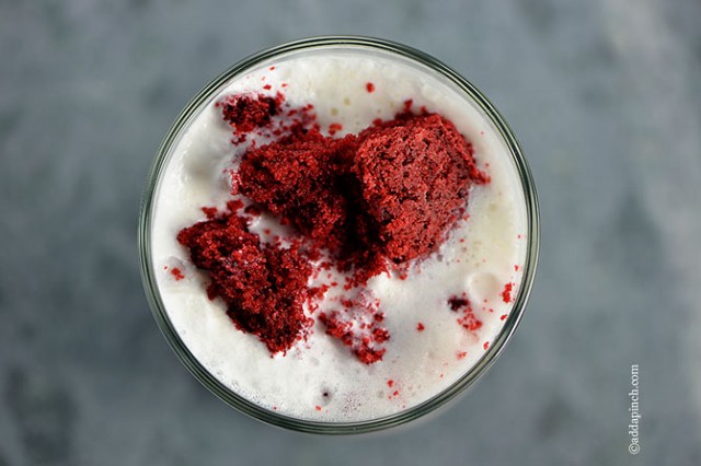 Red Velvet Cake Milkshake | ©addapinch.com