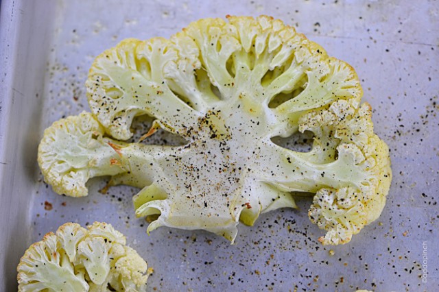 Roasted Cauliflower Recipe | ©addapinch.com