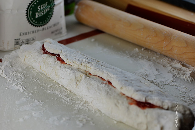 Strawberry Biscuit Rolls Recipe | ©addapinch.com