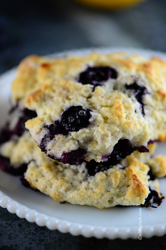 Lemon Blueberry Scones Recipe - Add a Pinch