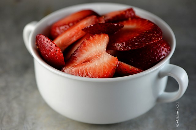 Macerated Strawberries from addapinch.com