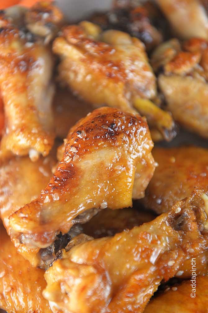Chicken Wings Recipe from addapinch.com