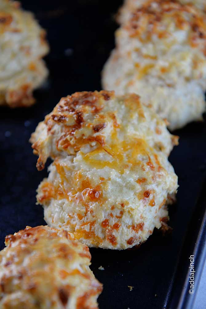 Garlic Cheddar Biscuits from addapinch.com