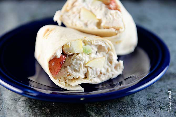 Chicken Salad Wrap Recipe from addapinch.com