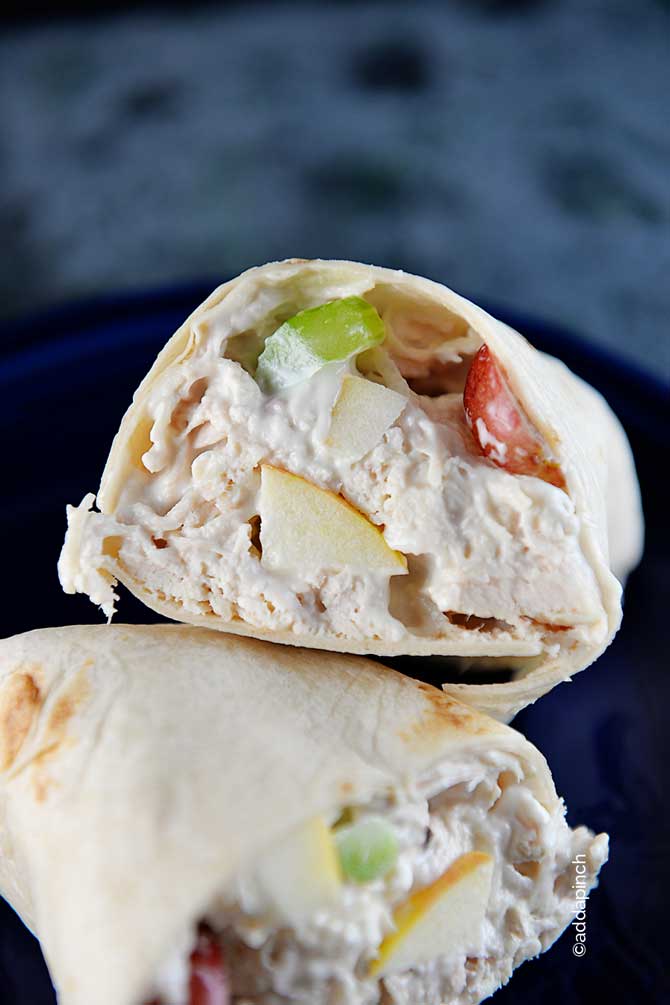 Chicken Salad Wrap Recipe from addapinch.com