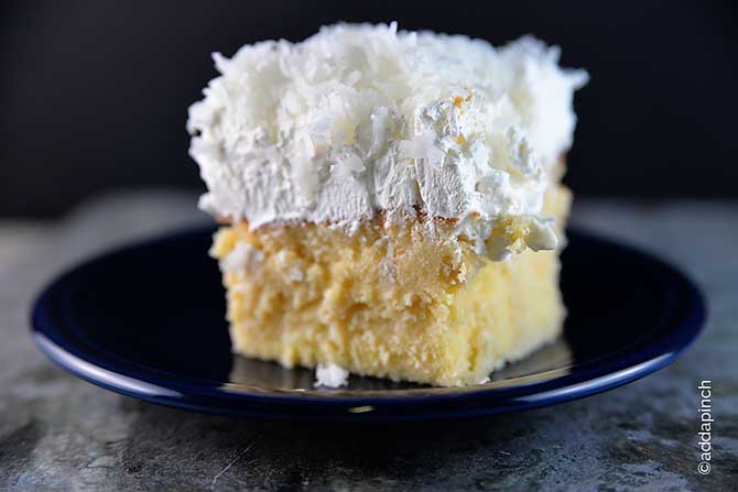 How do you make moist coconut cake with coconut milk?