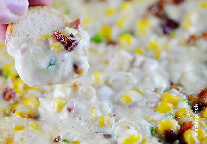 Hot Corn Dip from addapinch.com