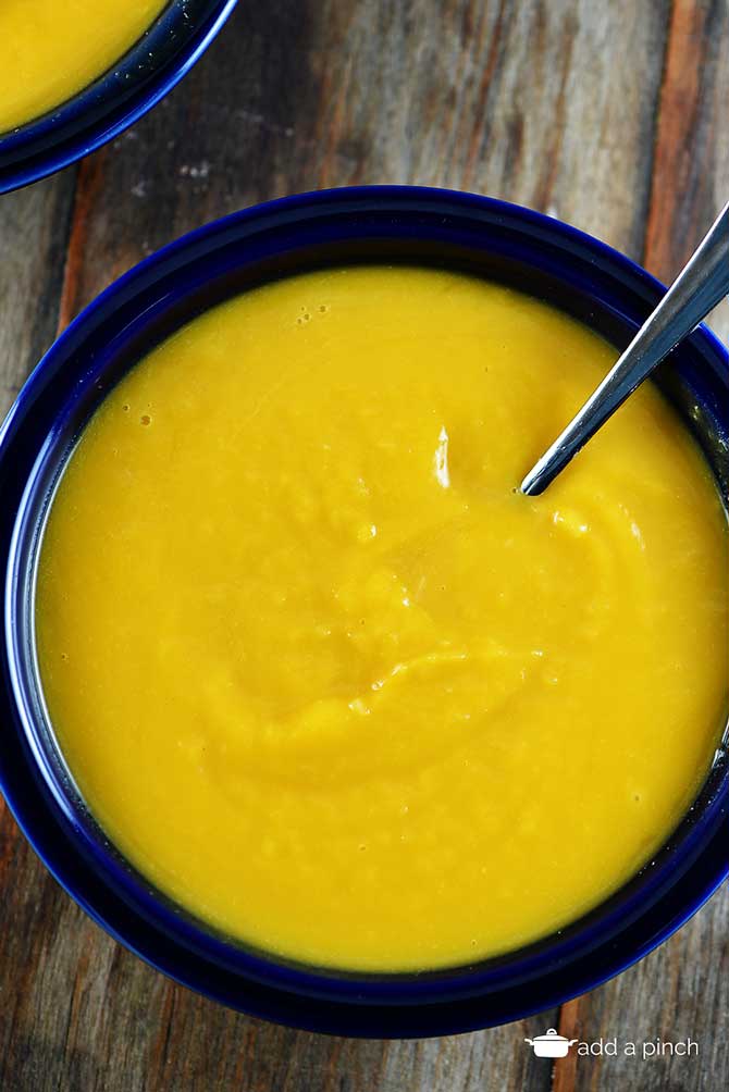 Butternut Squash Soup Recipe from addapinch.com