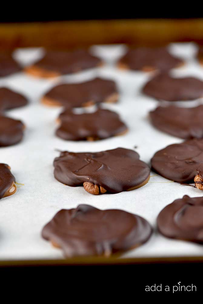 Turtles Candies Recipe from addapinch.com