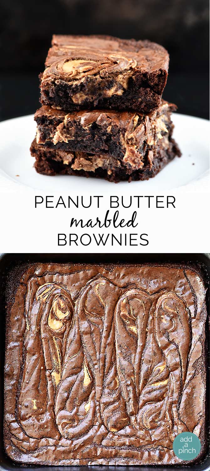 Peanut butter and brownies make for one delicious combination! Marbled together, they are out of this world.