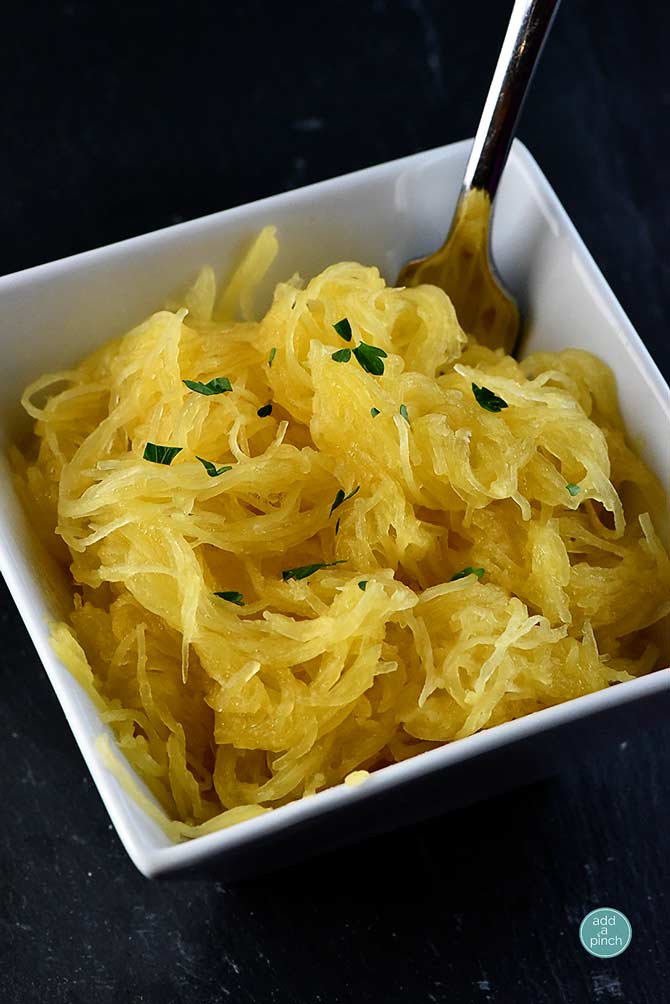 How to Cook Spaghetti Squash Recipe from addapinch.com