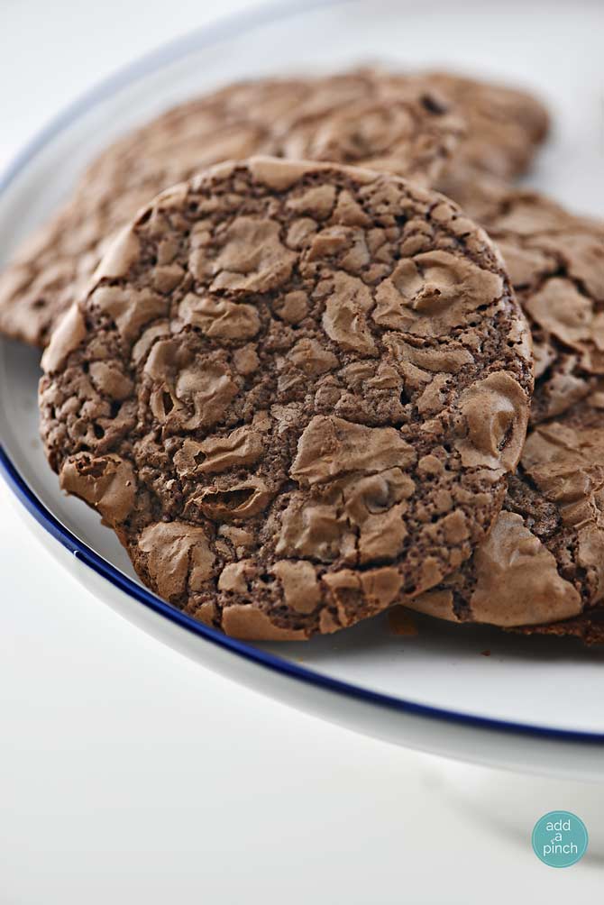 Triple Chocolate Cookies Recipe from addapinch.com