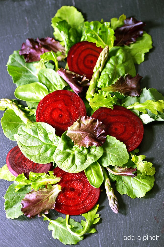 Beet Salad Recipe from addapinch.com