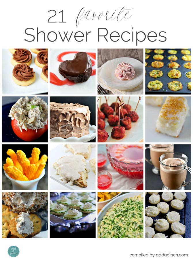 21 Favorite Shower Recipes Add A Pinch