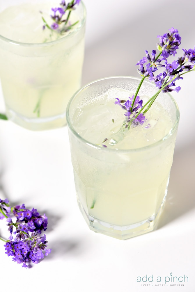 Lavender Lemonade Recipe from addapinch.com
