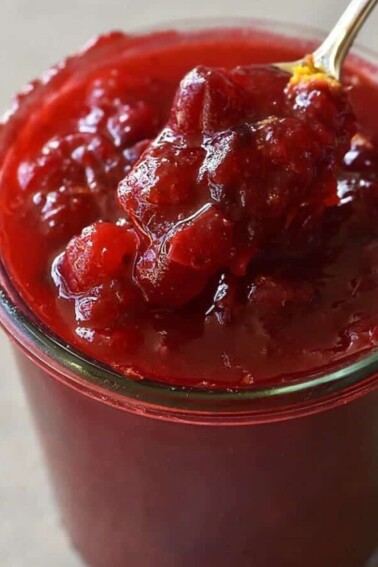 Classic Cranberry Sauce Recipe - This cranberry sauce recipe is a classic holiday recipe. Made of fresh cranberries, orange zest and juice, this cranberry sauce recipe is a must make! // addapinch.com