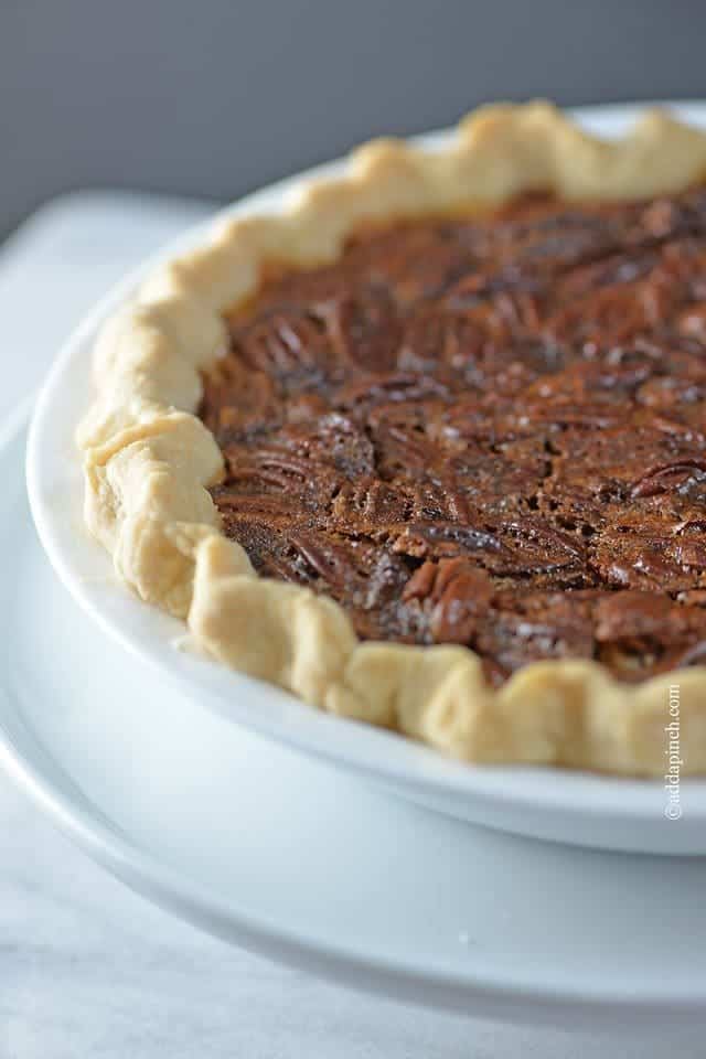 Pecan Pie Recipe | ©addapinch.com