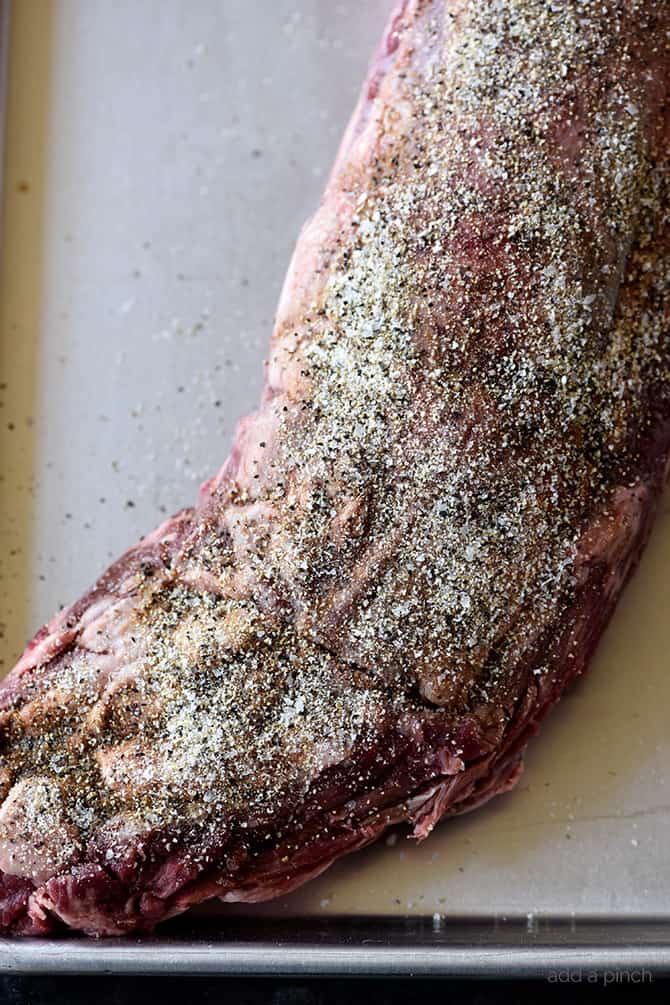 Beef Tenderloin Recipe - Beef Tenderloin makes a special meal that everyone loves. Cooked simply with just a few ingredients, this beef tenderloin recipe is sure to become a favorite. // addapinch.com