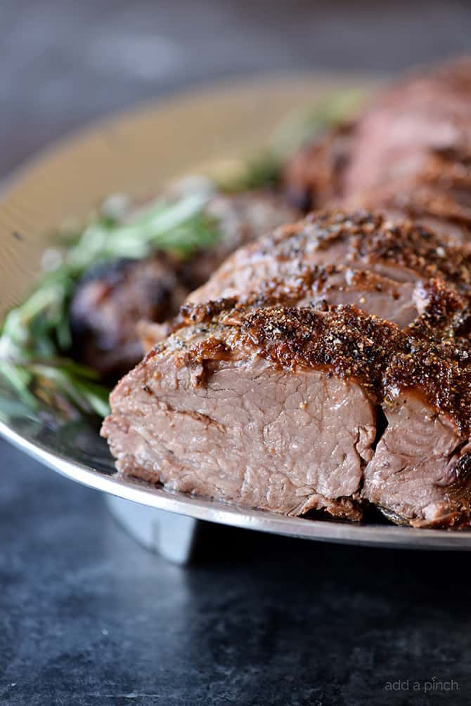 Beef Tenderloin Recipe - Beef Tenderloin makes a special meal that everyone loves. Cooked simply with just a few ingredients, this beef tenderloin recipe is sure to become a favorite. // addapinch.com