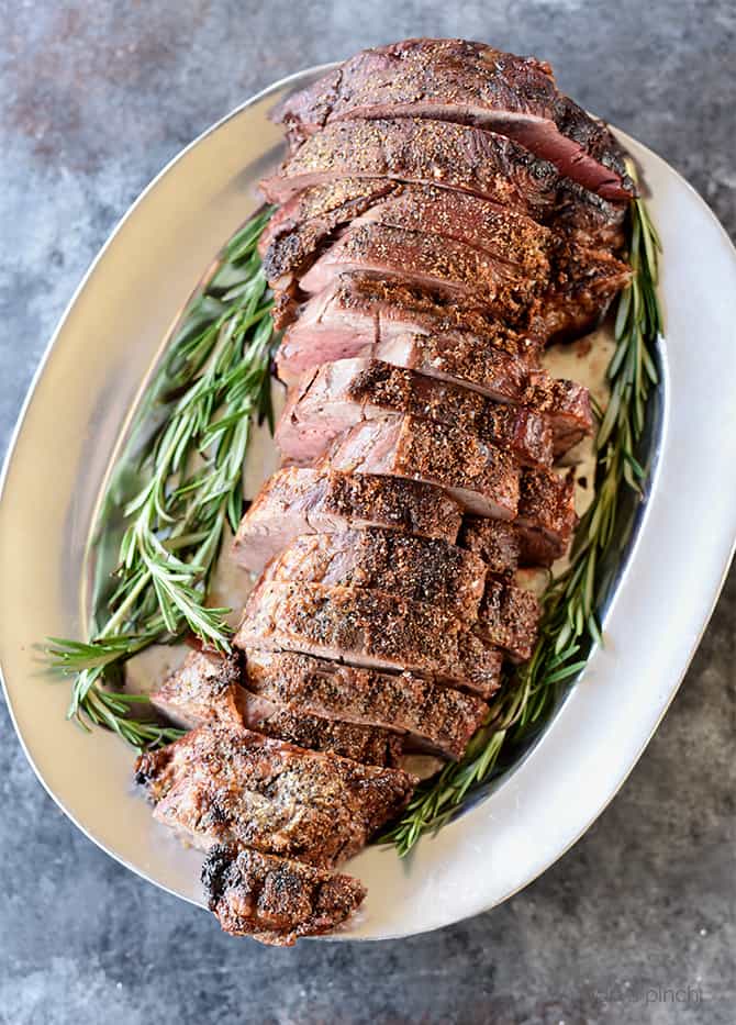 Beef Tenderloin Recipe - Beef Tenderloin makes a special meal that everyone loves. Cooked simply with just a few ingredients, this beef tenderloin recipe is sure to become a favorite. // addapinch.com