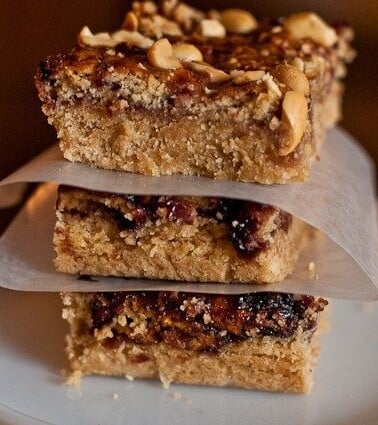 Peanut Butter and Jelly Bars | addapinch.com