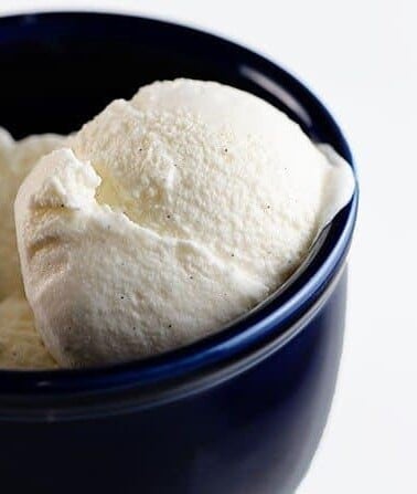 Homemade Vanilla Ice Cream Recipe from addapinch.com