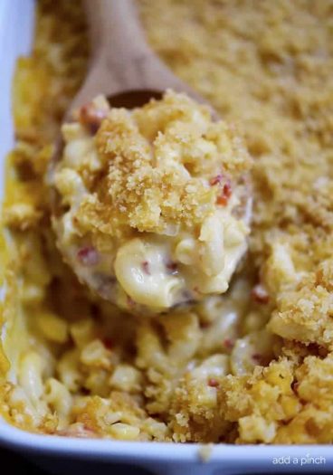 Southern Macaroni and Cheese Recipe - Macaroni and cheese makes a classic dish everyone loves. This Southern macaroni and cheese recipe is an heirloom family recipe that everyone loves! // addapinch.com